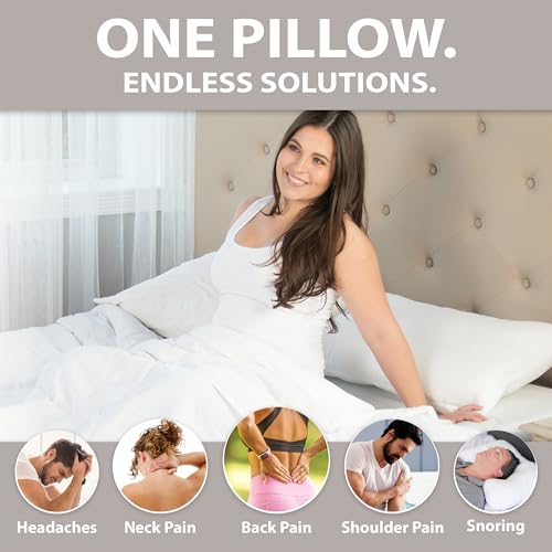 Core Products Tri-Core Water Pillow, Adjustable Cervical Support, Recessed Center, Easy Fill Spout - Thumbnail 2