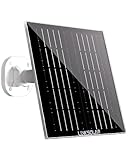 LinkSolar Solar Panel for Security Camera Doorbell Outdoor, 5W Solar Charger with Micro USB, DC & USB-C Port for Outdoor Rechargeable Battery Camera, IP65, 9.8ft Cable, 360°Adjustable Bracket
