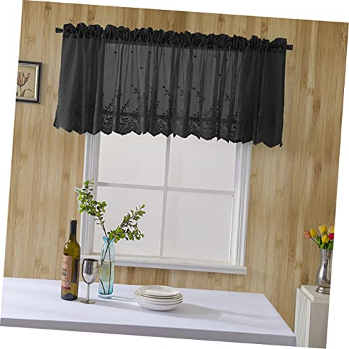 Cortinas cortas Cabilock de media pantalla con transmisión de luz para el salón, 2 piezas 6