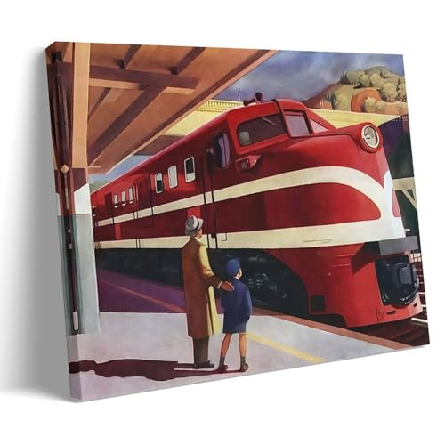 Poster Edward Hopper locomotive américaine pour habiller un mur