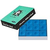 HNQQ Pool Cue Chalk – 12PCS Set, Professional Billiard Chalk for Clean Shots, Long-Lasting Grip, Low...