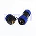 DRRI SP21 IP68 Soldering Aviation Connector 4Pin Male Plug and Socket Panel Mount (4Pin)