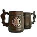 BeardedMugs MHW Beer Mug | Gamer Wooden Tankard | Gift for Gamers #107| 0.6L | 22 ounces