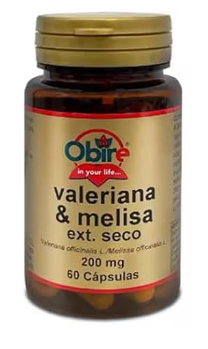 Obire Valeriana + Melissa 200 mg - 60 capsule - Aiuto riposo notturno, Rilassante