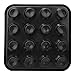 Standard Pool Ball Tray for 16 Balls, Black Plastic Pool Ball Carrying Tray, Billiard Ball Storage Tray, 16 Holes Pool Ball Tray Billiard Ball Holder Tray Snooker Ball Storage Tray