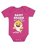 Tstars Baby Shark Doo Doo Doo Outfit Baby Boy Girl Baby Bodysuit 6M (3-6M) Wow Pink