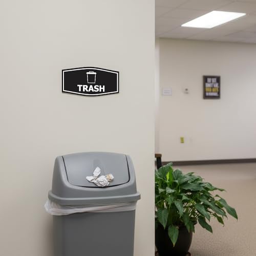 Fancy Trash Sign Bleu petit modèle pour le tri sélectif de la cuisine - 2