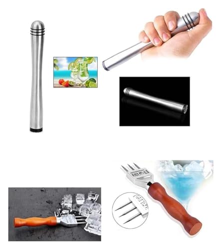 Set moderno de herramientas para coctelería con bolsa miniatura 6