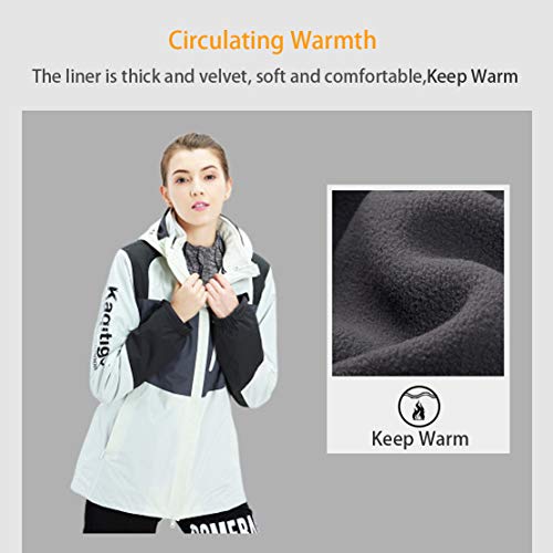 Veste de randonnée softshell imperméable et chaude pour femme