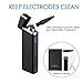 Electric Lighter, Windproof Lighter Flameless Plasma Beams USB Rechargeable Lighter w/Battery Display - for Fire/Cigarettes, Campings