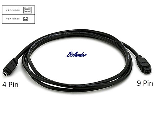 Bizlander Firewire High Speed Premium Dv To Firewire Cable 800 1394B 800-400 Ieee 9 Pin Male To 4 Pin Male Cable 6Ft For Mac Pro, Macbook Pro, Mac Mini, Imac Pc,Digital Cameras, Slr #TOP2