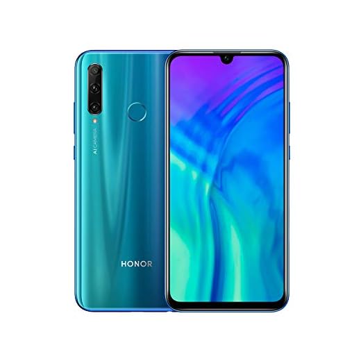 Honor 20e Smartphone (15,77 cm (6,21 Zoll) FullView Display, Al Triple-Kamera, Dual Nano-SIM, 64 GB interner Speicher, Android 9.0) Phantom Blue