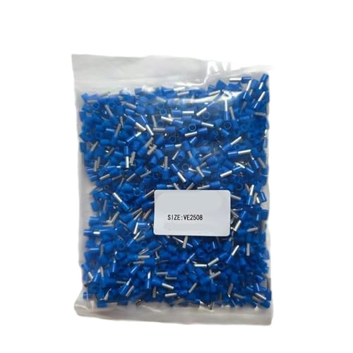 Bloque de terminales de virola aislada E2508 marrón para cable de 2,5mm², terminal de engarce 4