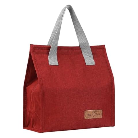 HexinYigjly Red Insulated Lunch Bag Cover