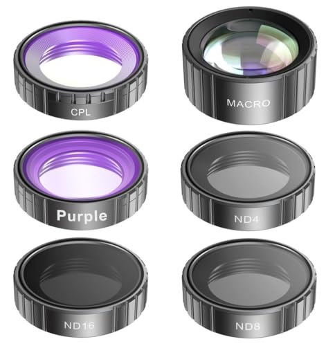 Ourlife 6 Pack Lens Filter Set Compatible with Action Camera - image 1