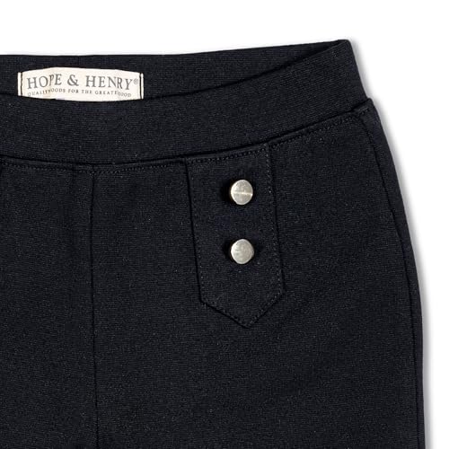 Image of Hope & Henry Girls' Ponte Pants with Button Details