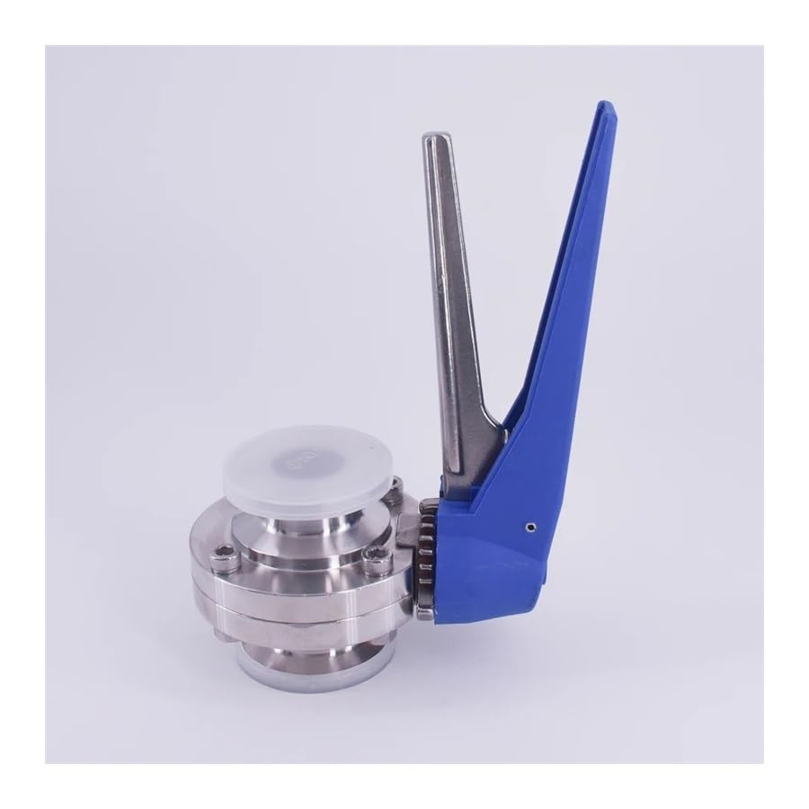 Fit 38mm 1-1/2" Pipe OD x 1.5" Tri Clamp Squeeze Trigger Flow Control Valve SUS 304 Stainless Brewing