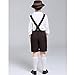 WLYX Trajes de Oktoberfest para niños Traje Tradicional de Lederhosen bávaro Pantalones...