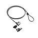 Price comparison product image Universal Computer Lock, Lightweight Vinyl-covered Steel Cable, Protect your Laptops, Monitors, Computer