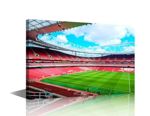 Toile murale Arsenal encadrée pour habiller un mur vide avec le célèbre stade de Londres