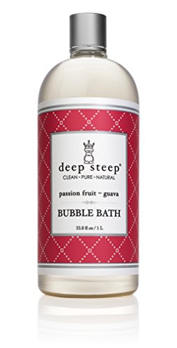 Deep Steep Premium Bubble Bath Soap Liquid, Pure Coconut, 33.8 Fluid Ounce (1 Liter)