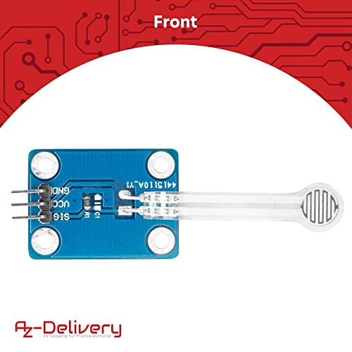 AZDelivery 3 x Film Kraftempfindlich Widerstand | Flexibler Dünnfilm Drucksensor 3,3 / 5V Analog | Druckerkennung | Präziser Widerstand | Kraftsensor – Bild 4
