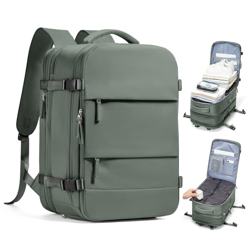 wepadre Vacuum Backpack Travel with Pump Travel Backpack with Vacuum System Expandable Vacpack Compression Backpacks for Travel Easy Vac Pack Carry on Luggage