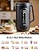 KIDISLE 8-in-1 Nut Milk Maker Machine, 35oz Plant-Based Milk & Soup Machine with 12H Delay Start, Self-Clean, Keep Warm – Soy, Oat, Almond & More, Black