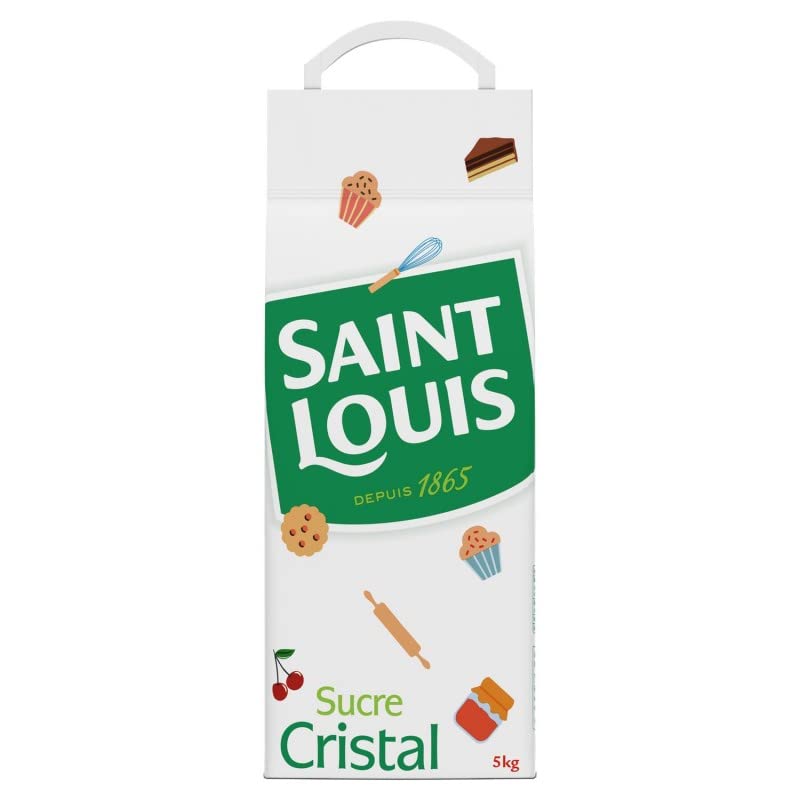 SAINT LOUIS - Sucre Cristal Sac De 5 Kg - le Lot De 2