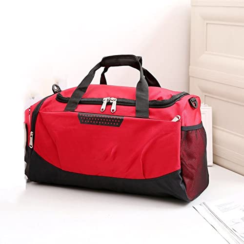Plecak turystyczny Męska torba sportowa Duża torba na siłownię Damskie torby fitness Crossbody Torba podróżna Outdoor Wodoodporny bagaż Torebka na ramię Tote (kolor: czerwony 1)