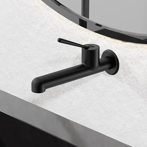 Robinet mural de salle de bain encastré mitigeur de lavabo laiton