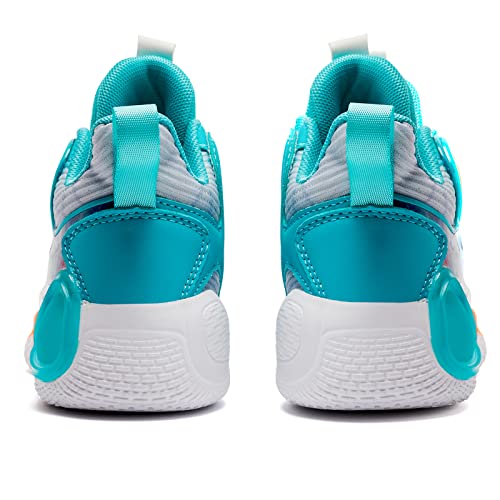 Hobibear Kids Basketball Shoes Girls Youth Breathable & Comfortable Boys Sneakers For Little/Big Kids Green Size 3.5 #TOP5