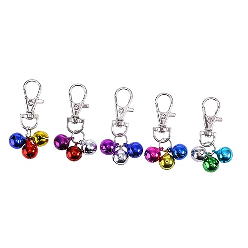 GRIRIW Dog Collars for Puppies 10pcs Assorted Bells Pet Bells Adorable Design for Walking Jogging and Photography Random Color