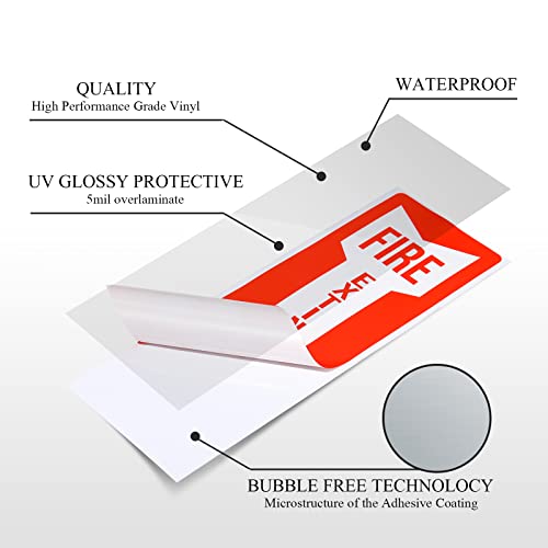 Image of TaoBary Fire Extinguisher Bracket and Sign Sticker, Wall Mount Bracket for Big and Small Fire Extinguishers, Indoors and Outdoors(6 Pack,20 lb)