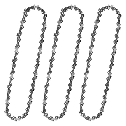 10 inch Chainsaw Chain Replacement for Remington RM1015P,RM1015SP,RM1025P,RM1025SPS, RM1035P,Pole Saw Chain,40 Drive Links 0.050" Gauge 3/8" LP Pitch (3 Pack)