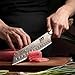 SHAN ZU Cuchillo Santoku Damasco de Cobre y Acero 33 capas Imagen de SHAN ZU Cuchillo Santoku Damasco de Cobre y Acero 33 capas