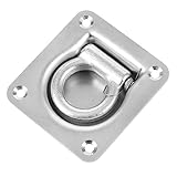 Alipis Verzinkter D-ring Zurrring Aus Kohlenstoffstahl Schwerlast Befestigungspunkt Für Lkw Anhänger Boote Und Garage Bodenmontage Universeller Haltepunkt Für Gurte Und Seile