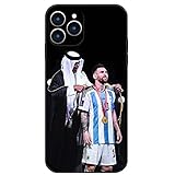 ZERMU Cokcoip for iPhone 14 Pro Max Case, Superstar Fashion Full Protection Soft Silicone TPU Shock Absorption Bumper Cover Case for iPhone 14 Pro Max, Lionel Messi-10-Soccer-Argentina Flag