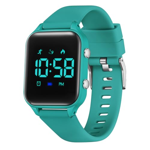 Timever Reloj Digital para niños y niñas con podómetro, Alarma, cronómetro, luz y Fecha - Reloj Deportivo sin App ni teléfono con Correa de Silicona Timever Reloj Digital para niños y niñas con podómetro, Alarma, cronómetro, luz y Fecha - Reloj Deportivo sin App ni teléfono con Correa de Silicona