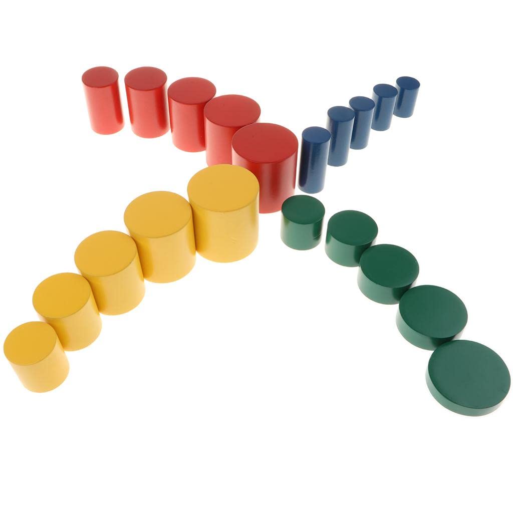 MYADDICTION Wooden Montessori Knobless Cylinders Set Kids Kids Early Developmental Toy (B0D4F4TMNS) Amazon Price History, Amazon Price Tracker