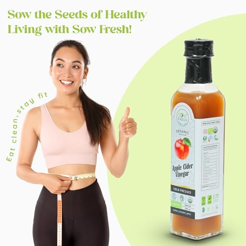 Image of Cold Pressed Apple Cider Vinegar Organic, ACV with Mother, No Sugar (250ml)