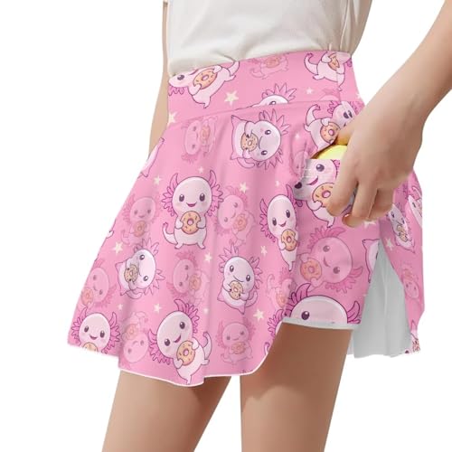 Girls Tennis Skirts with Shorts High Waisted Skater Skirt Stretchy Activewear Sports Athletic Skirts for Kids2