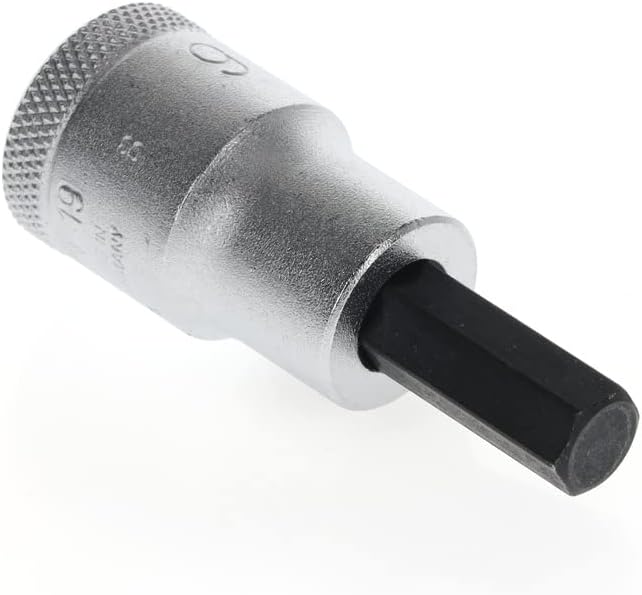 GEDORE Screwdriver bit Socket Allen, AF 9 mm, 1/2" 12.5 mm, Screwdriver bit Socket, Tool, in 19 9, Chrome-plated / Phosphated - Image 5