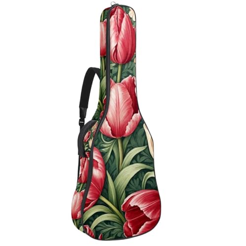 Étui guitare acoustique 109 cm léger sans rembourrage pour éviter l'encombrement