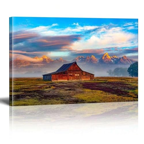 Cadre photo paysage naturel pour habiller un grand mur de salon ou salle de bain