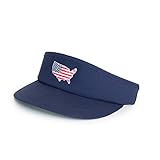 STATE TRADITIONS Men's America Traditional Golf Visor One Size Fits Most Navy