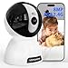 VSmaHome ペットカメラ 見守りカメラ 検知アラーム ベビーモニタ 監視カメラ室内 7*24h常時録画ホームカメラ APP警報通知セキュリティカメラ 家族共有 ネットワークカメラ 子供/犬/猫/高齢者介護留守番カメラ