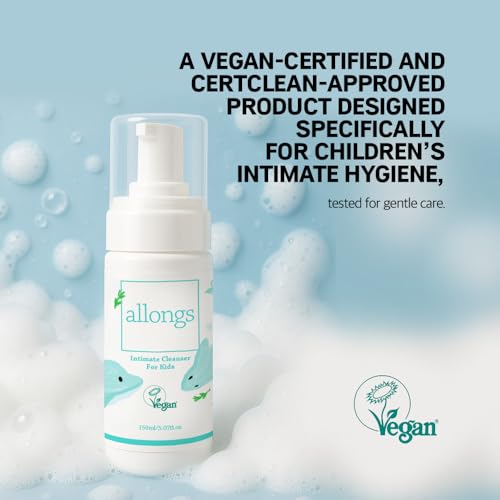Image of Kids Intimate Wash, Feminine Wash for Girls Boys - Natural Ingredients, Vegan Formula, Dermatologically Tested Gentle Cleanser