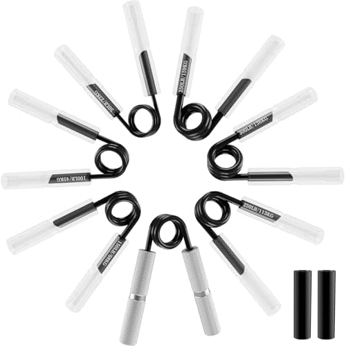 Grip Strength Trainer 7 Pack 50-350LB, Wrist Forearm Strengthener, No Slip Hand Grip Strengthener, Grip Exercise Exercise Trainer with Cover Storage Bag for Strength Training, Hand Rehabilitation