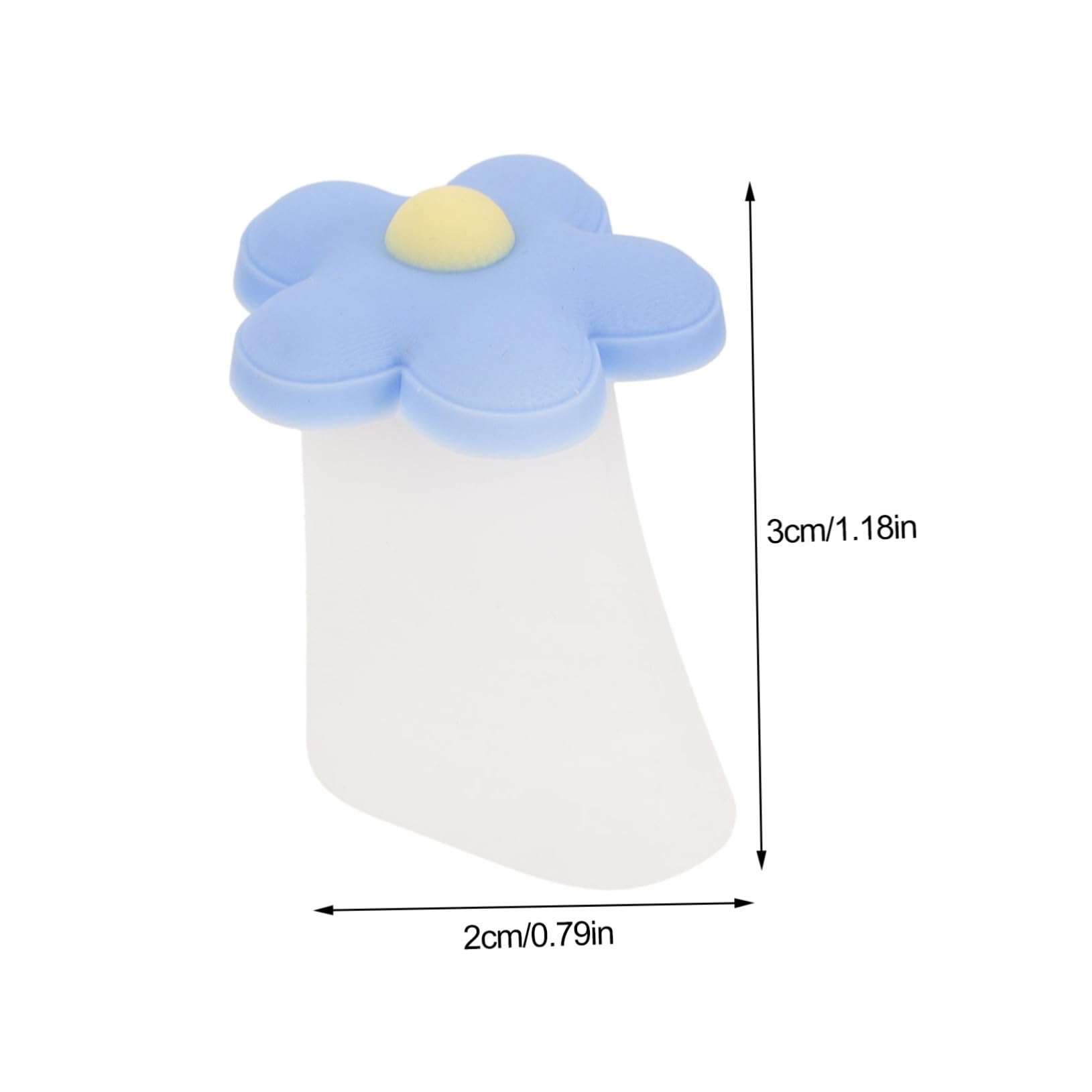 HAPINARY 16pcs Toe Separators for Women Silicone Nail Spacing Tools for Flower Design Toe Spacers for Nail Polish